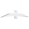 Ekena Millwork Bellingham Architectural Grade PVC Gable Bracket, 96"W x 16"H x 6"D x 6"F, 4/12 Pitch GBP096X16X0606BEL00 - alternate 1